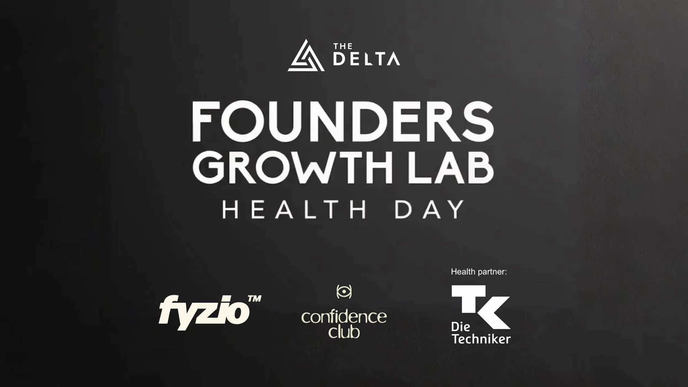 Founders Growth Lab: Health Day, with fyzio, Confidence Club and TK